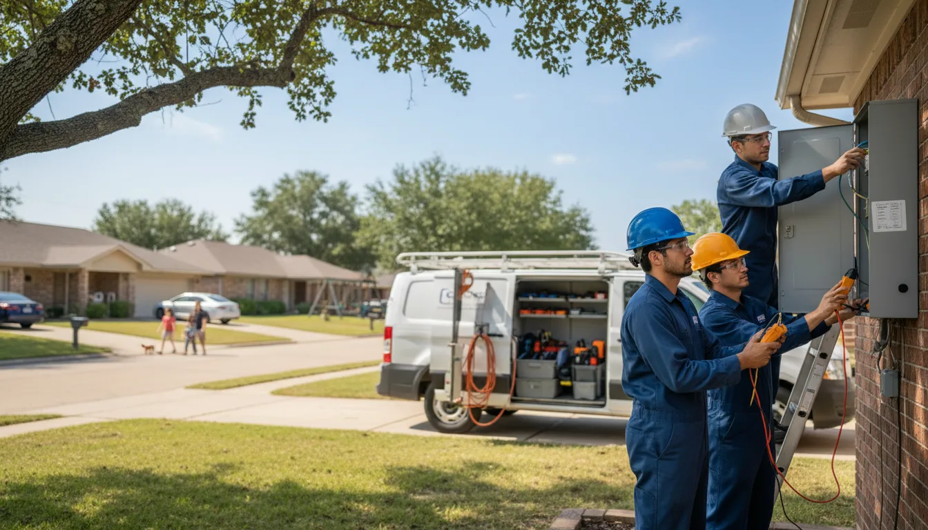 Certified electrician providing emergency electrical services in Hollister, OK